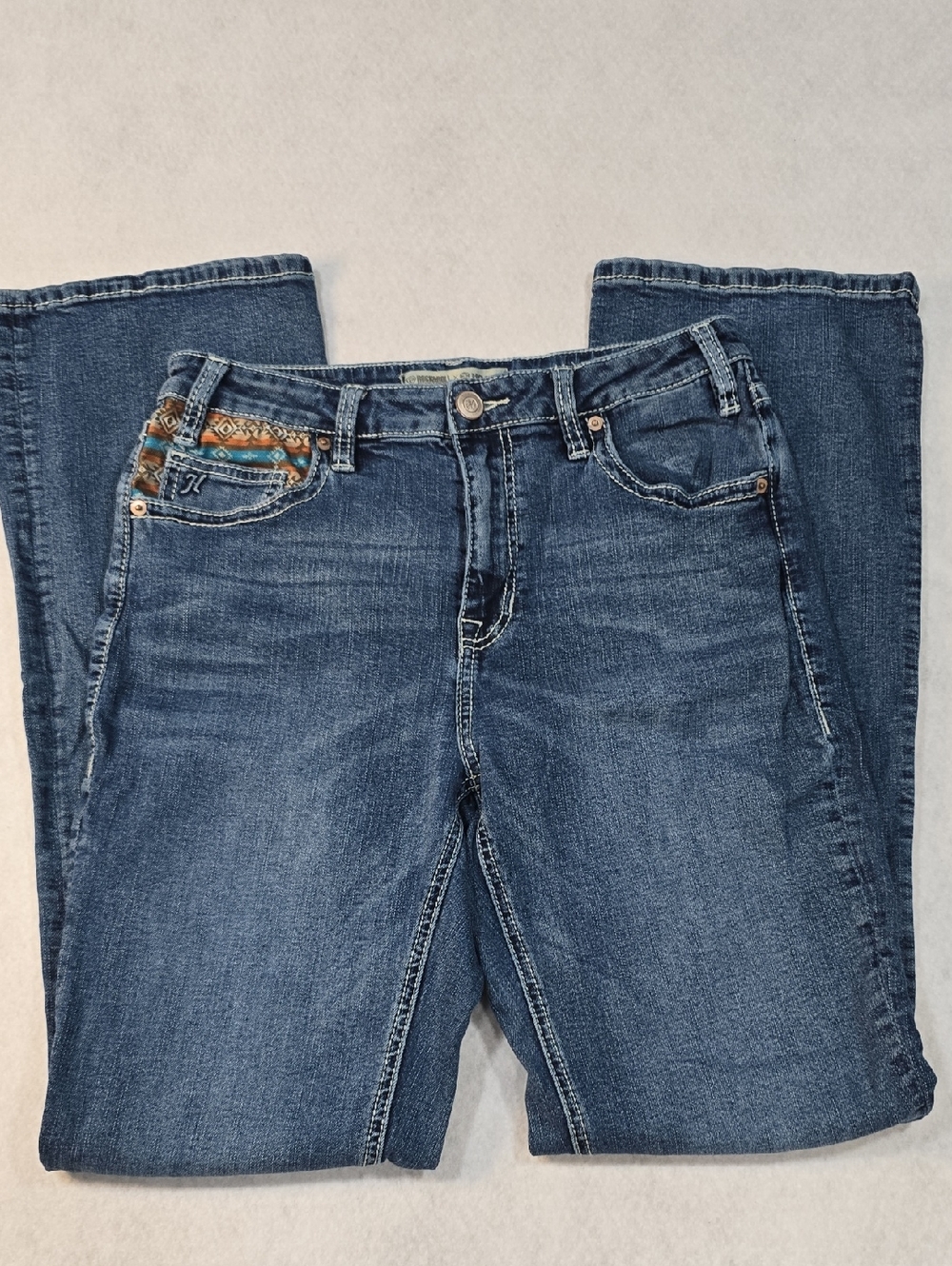 Rock‎ And Roll Jeans /Hooey Design High Rise Boot Cut Size 30